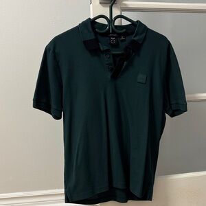 BOSS Men's Dark Green Polo Shirt